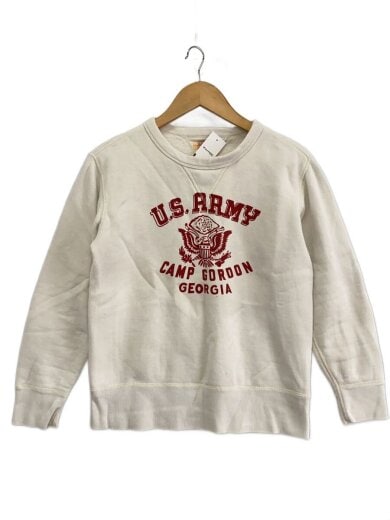 商品画像：スウェット/S/コットン/WHT/無地/201-A-41 1