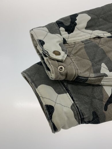 商品画像：21AW/quilted work jacket/XL/コットン/KHK/カモフラ/汚れ有// 5