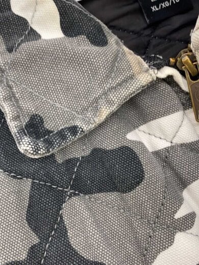 商品画像：21AW/quilted work jacket/XL/コットン/KHK/カモフラ/汚れ有// 6