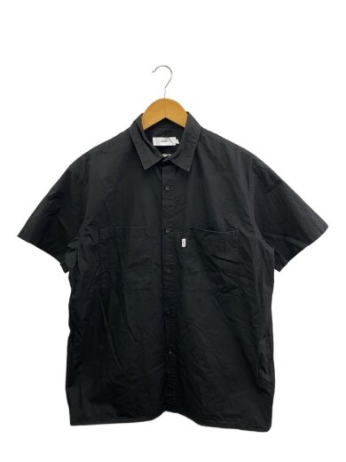 商品画像：半袖シャツ/1/コットン/BLK/無地/GM17-B-104 1