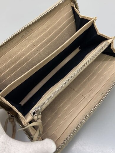 商品画像：長財布/レザー/BEG/無地/レディース 6