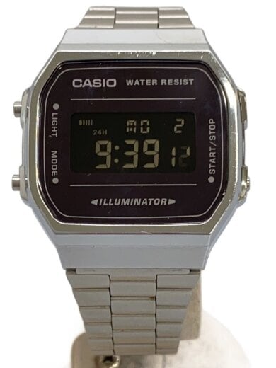 商品画像：クォーツ腕時計/デジタル/ステンレス/BLK/SLV/3298 1