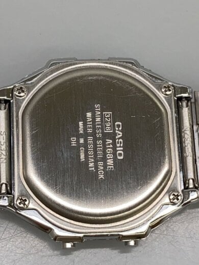 商品画像：クォーツ腕時計/デジタル/ステンレス/BLK/SLV/3298 3