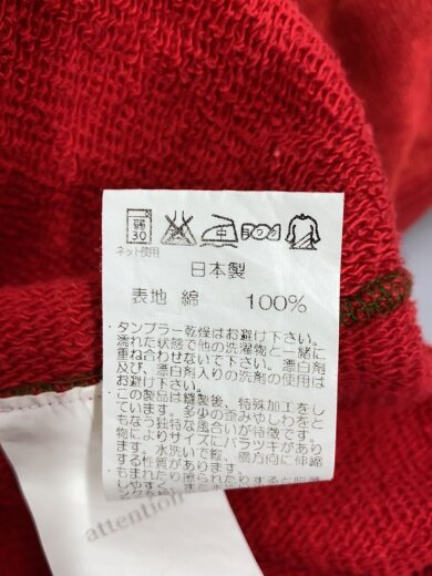 商品画像：パーカー/L/コットン/RED/BHS-MC-004 4