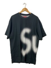 Halftone S/S Top/Tシャツ/L/コットン/BLK