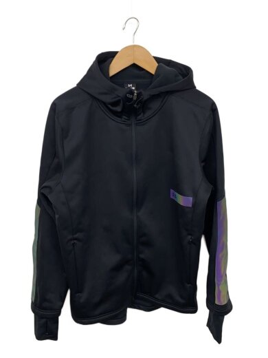 商品画像：パーカー/M/ポリエステル/BLK/無地/1388235 1