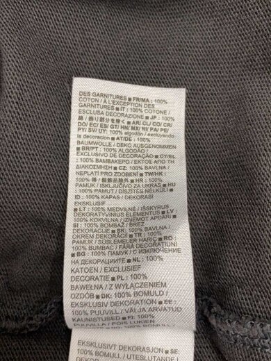 商品画像：Tシャツ/M/コットン/GRY/無地 4