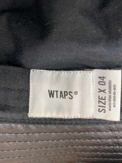 商品画像：ハット/--/フェイクレザー/BLK/無地/メンズ/222HCDT-HT10 5