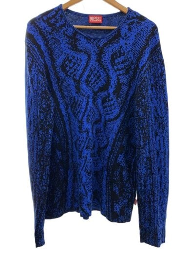 商品画像：ニット・セーター(厚手)/XL/コットン/BLU/A17551 1