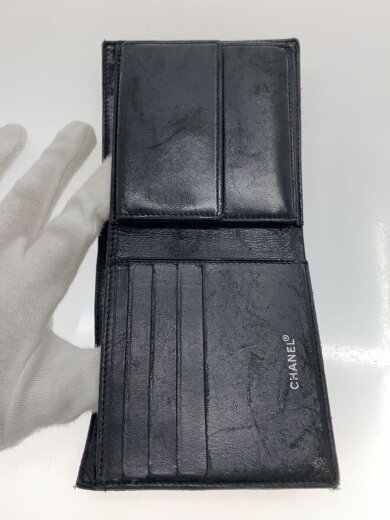 商品画像：2つ折り財布/キャンバス/BLK/メンズ 4