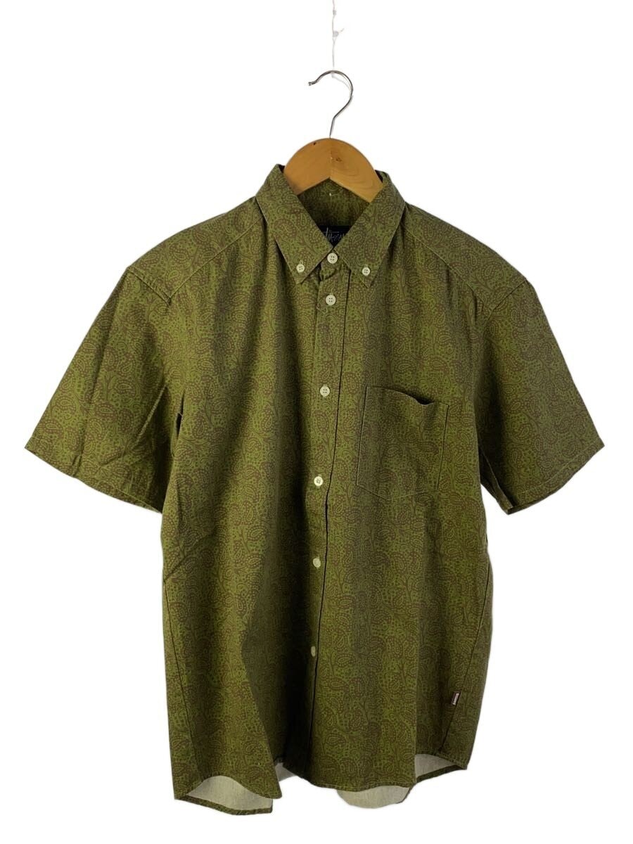 STUSSY / ステューシー/90s/OLD STUSSY/半袖シャツ/USA製/S/コットン/カーキ/ペーズリー