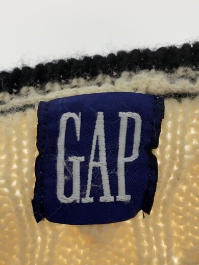 商品画像：90s/OLD GAP/ケーブル編Vネックニット/香港製/L/ウール/CRM 3