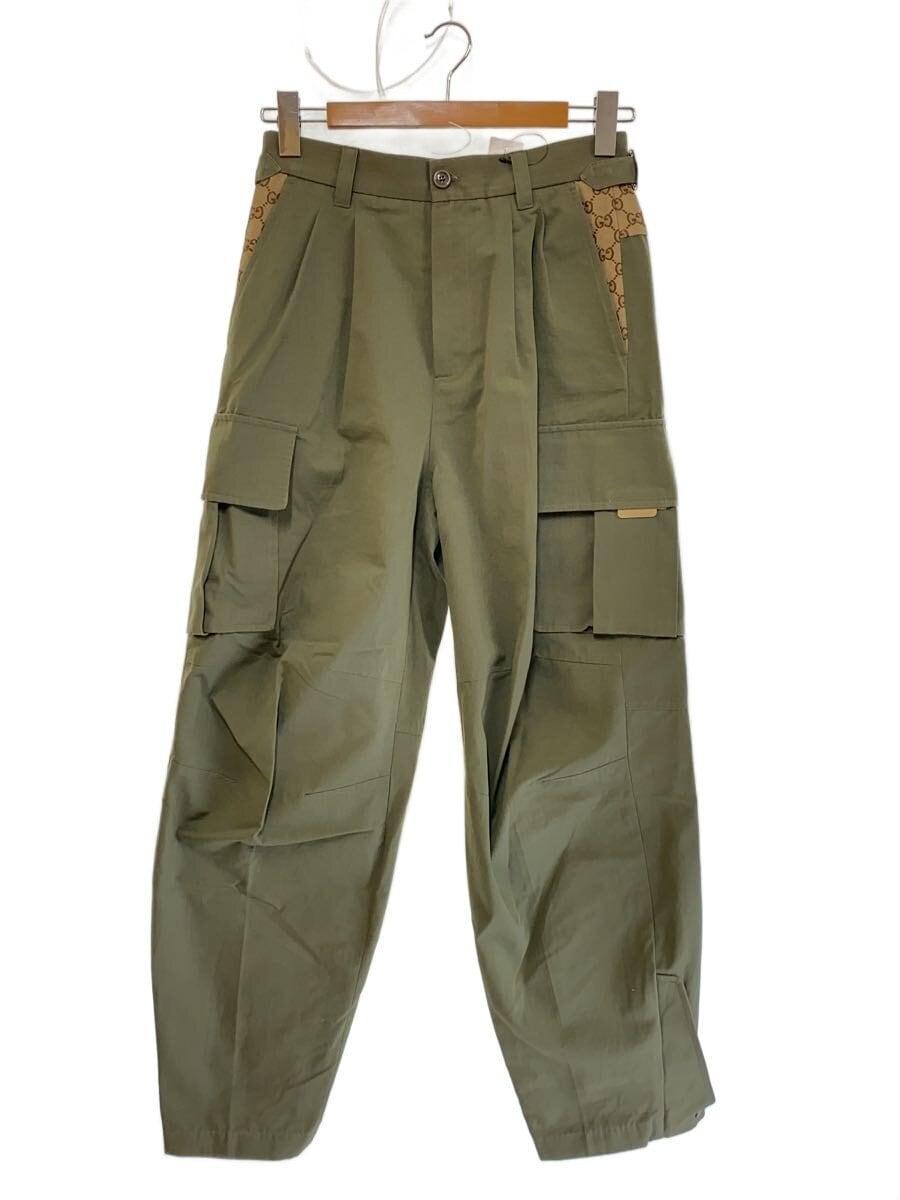 GUCCI / コットンカーゴロングパンツ/44/コットン/KHK/751436 ZANW6