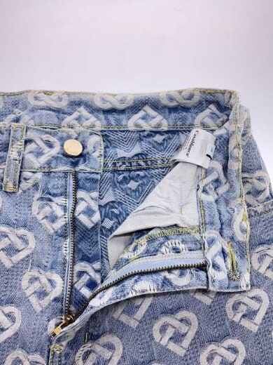 商品画像：カサブランカ/ストレートパンツ/28/コットン/インディゴ/ブルー/総柄/MS24-TR-002-02 3