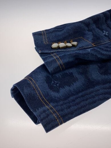 商品画像：25SS/LVモアレ ノーカラーデニムジャケット/44/デニム/IDG/RM251MM JEE HSA11E 6