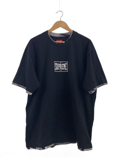 商品画像：22SS/Layered S/S Tops/Tシャツ/M/コットン/BLK/プリント 1