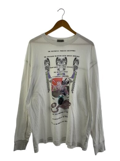 商品画像：長袖Tシャツ/L/コットン/WHT 1