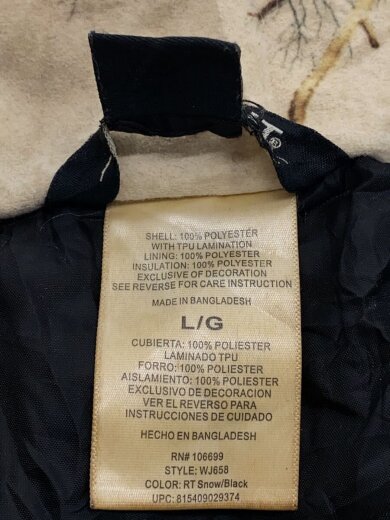 商品画像：HABIT/リアルツリーカモ/ジャケット/L/ポリエステル/CRM/カモフラ 4