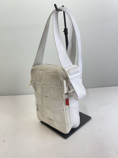 商品画像：23SS/Woven Shoulder Bag/ポリエステル/WHT 2