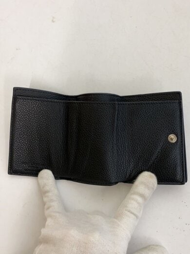商品画像：3つ折り財布/レザー/BLK/無地/メンズ/SAB459784・0717 4