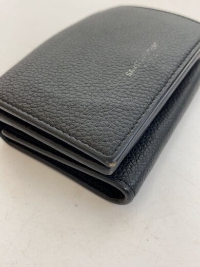 商品画像：3つ折り財布/レザー/BLK/無地/メンズ/SAB459784・0717 8