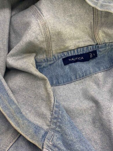 商品画像：フーデッドデニムジャケット/L/デニム/IDG/221-1527 6