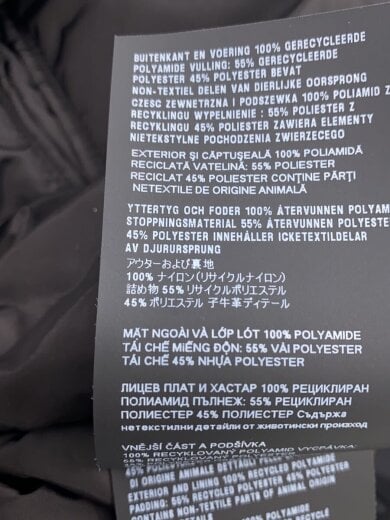 商品画像：ダウンジャケット/S/ナイロン/BLK/SGC691 5