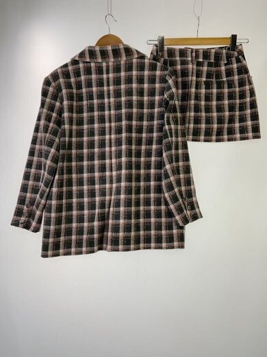 商品画像：チェックツイードセットアップ/上:FREE 下:S/ポリエステル/GRY/チェック 2