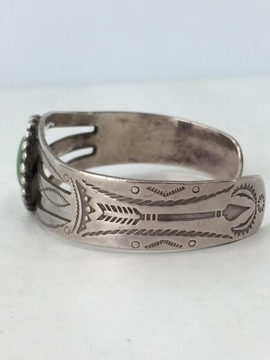 画像：NAVAJOバングル/アロー/SILVER/SLV// ターコイズ カラーストーン フレットハービースタイル2