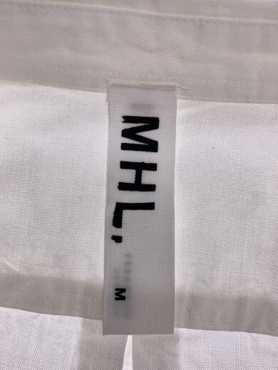 画像：MHL.半袖シャツ/M/コットン/WHT/無地3