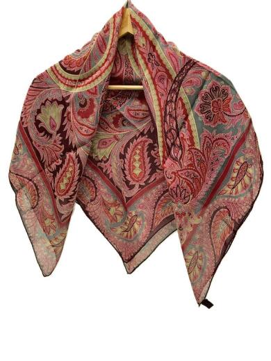 画像：ETROスカーフ/シルク/マルチカラー/総柄/レディース1