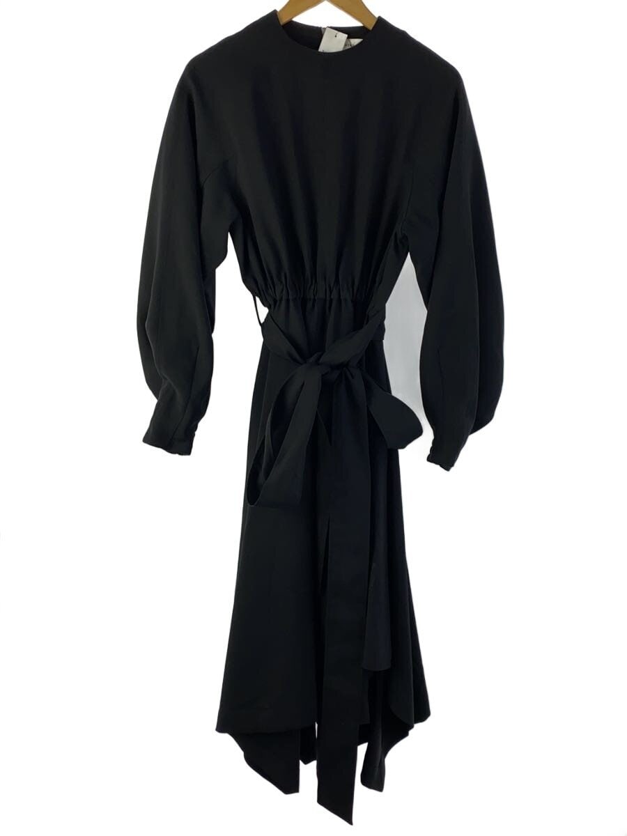 HYKE / 長袖ワンピース/2/ポリエステル/BLK