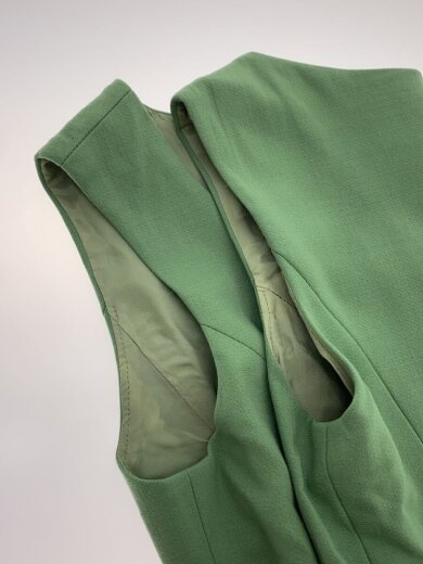 商品画像：ノースリーブワンピース/38/ウール/GRN/28415-SOFF221A/バイカラー 5