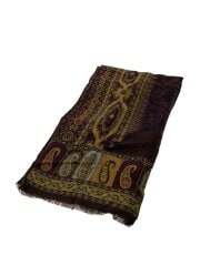 スカーフ/ウール/BRW/総柄/レディース/シルク混