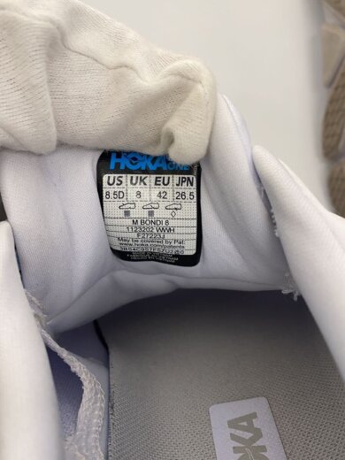 商品画像：ローカットスニーカー/26.5cm/WHT/1123202/BONDI 8/ヨゴレ有 5