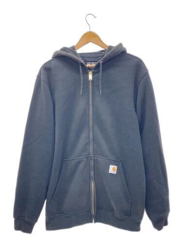 商品画像：ジップパーカー/M/コットン/BLK/無地/TS0122-M 1