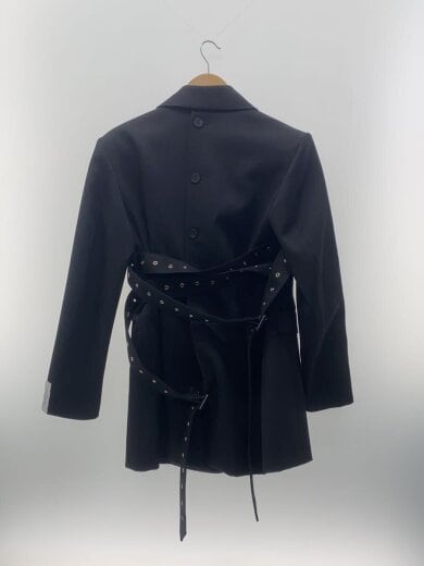 商品画像：ジャケット/--/ウール/BLK/ベルテッドウールブレザー 2