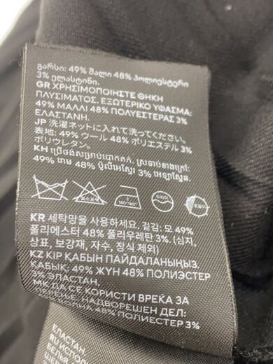 商品画像：スカート/--/ウール/BLK/ウールブレンドベルトディティールスカート 6