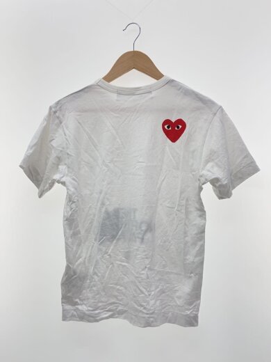 商品画像：Tシャツ/S/コットン/WHT/AE-T202/PLAYハートロゴT 2