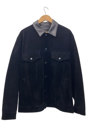 商品画像：レザージャケット・ブルゾン/XL/牛革/BLK/無地/24FW-WMO-BL08 1