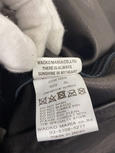 商品画像：レザージャケット・ブルゾン/XL/牛革/BLK/無地/24FW-WMO-BL08 5