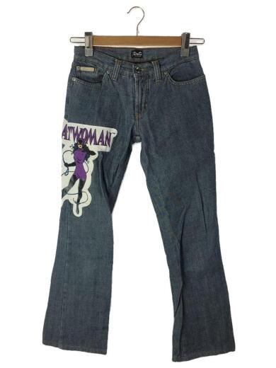 画像：D&Gディーアンドジー/ブーツカットパンツ/CATWOMAN/ワッペン/24/コットン/IDG1