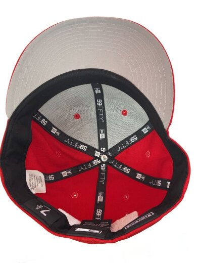 商品画像：キャップ/7 5/8/ポリエステル/RED/無地/メンズ 4