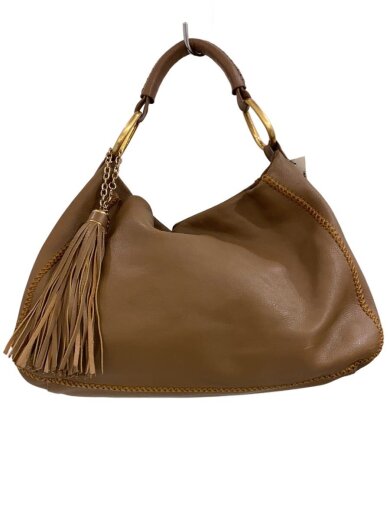 商品画像：ハンドバッグ/レザー/BRW/無地 1