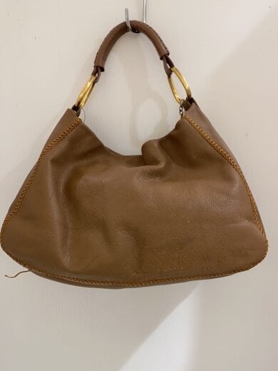 商品画像：ハンドバッグ/レザー/BRW/無地 3