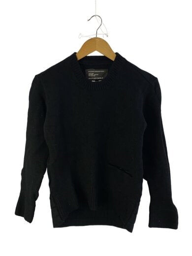 商品画像：RYUICHIRO SHIMAZAKI/99AW/ニット・セーター(厚手)/M/ウール/BLK/無地 1