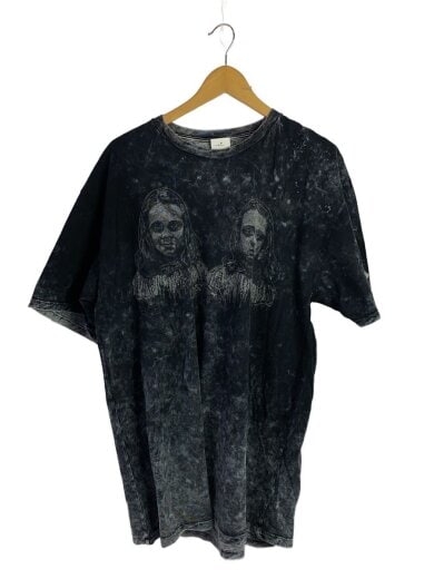 商品画像：Tシャツ/XL/コットン/BLK/総柄 1