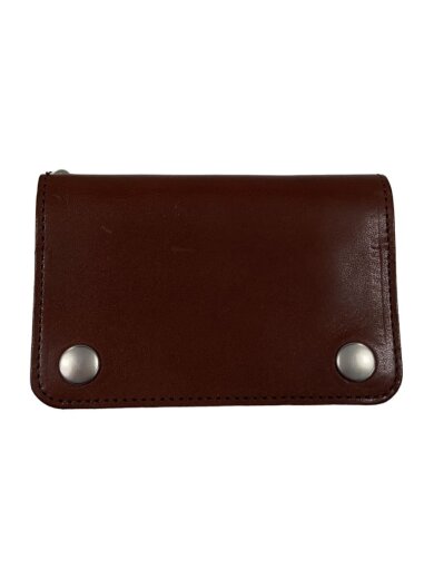 商品画像：2つ折り財布/レザー/BRW/無地/メンズ 1