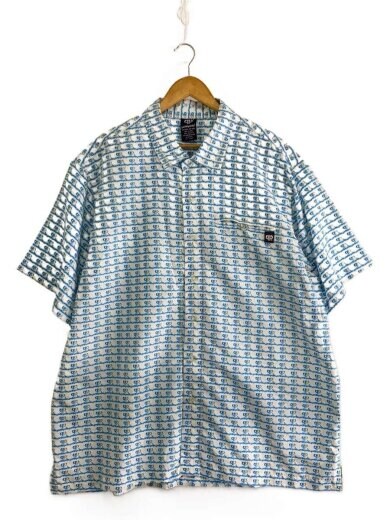 商品画像：半袖シャツ/XL/ポリエステル/BLU/総柄// 1