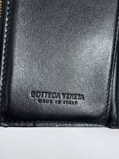 商品画像：3つ折り財布/レザー/BLK/無地/レディース 3